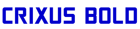 Crixus Bold 字体